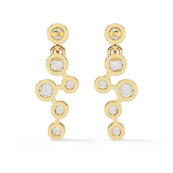Ivana Jewels Earrings Dainty Diamond Dangling Drop Earrings