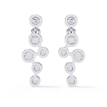 Ivana Jewels Earrings Dainty Diamond Dangling Drop Earrings