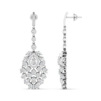 Ivana Jewels Earrings Exquisite Diamond Statement Earrings