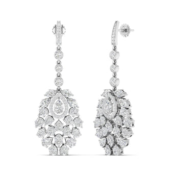 Ivana Jewels Earrings Exquisite Diamond Statement Earrings