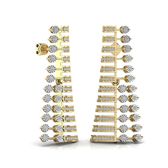 Ivana Jewels Earrings Lab Grown Diamonds Hanging Earring