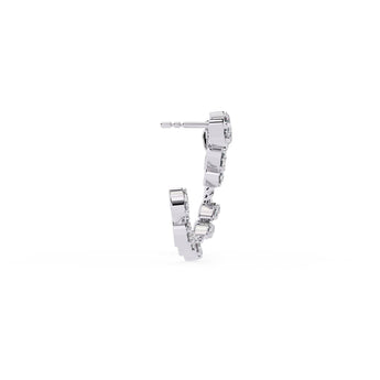Ivana Jewels Earrings Leaf Design Hoop Earrings