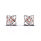 Ivana Jewels Earrings Rose Gold / 14KT Antique Diamond Cluster Studs