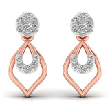 Ivana Jewels Earrings Rose Gold / 14KT Blinging Lab Grown Diamond Earrings