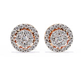 Ivana Jewels Earrings Rose Gold / 14KT Chic  Diamond Earrings for Women