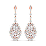 Ivana Jewels Earrings Rose Gold / 14KT Exquisite Diamond Statement Earrings