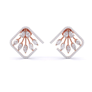 Ivana Jewels Earrings Rose Gold / 14KT Fancy Diamonds Studs