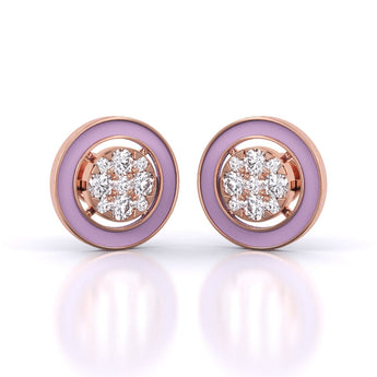 Ivana Jewels Earrings Rose Gold / 14KT Lavender Twilight Earrings