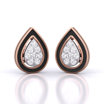 Ivana Jewels Earrings Rose Gold / 14KT Tear Drop Stud Earrings