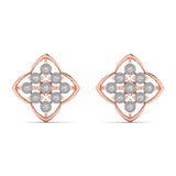 Ivana Jewels Earrings Rose Gold / 14KT Unique Diamond Stud Earrings