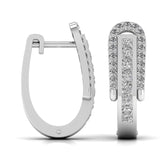 Ivana Jewels Earrings Round Cut Diamonds Halo Earring