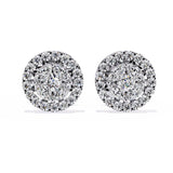 Ivana Jewels Earrings White Gold / 14KT Chic  Diamond Earrings for Women