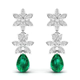 Ivana Jewels Earrings White Gold / 14KT Classy Drop Earring