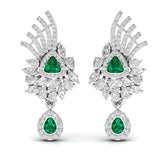 Ivana Jewels Earrings White Gold / 14KT Coloured, Fancy Shape & Round Shape Diamonds Earring