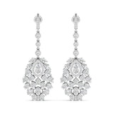 Ivana Jewels Earrings White Gold / 14KT Exquisite Diamond Statement Earrings