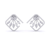 Ivana Jewels Earrings White Gold / 14KT Fancy Diamonds Studs