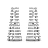 Ivana Jewels Earrings White Gold / 14KT Lab Grown Diamonds Hanging Earring
