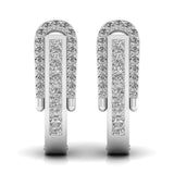 Ivana Jewels Earrings White Gold / 14KT Round Cut Diamonds Halo Earring