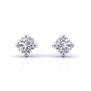 Ivana Jewels Earrings White Gold / 14KT Solitaire Studs Earrings