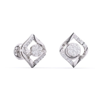 Ivana Jewels Earrings White Gold / 14KT Sparkling Lab Grown Diamond Earrings