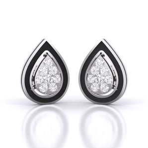 Ivana Jewels Earrings White Gold / 14KT Tear Drop Stud Earrings