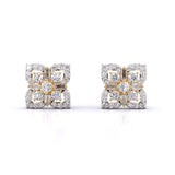 Ivana Jewels Earrings Yellow Gold / 14KT Antique Diamond Cluster Studs