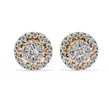 Ivana Jewels Earrings Yellow Gold / 14KT Chic  Diamond Earrings for Women