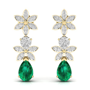 Ivana Jewels Earrings Yellow Gold / 14KT Classy Drop Earring
