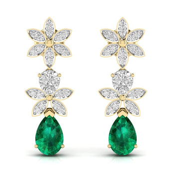 Ivana Jewels Earrings Yellow Gold / 14KT Classy Drop Earring
