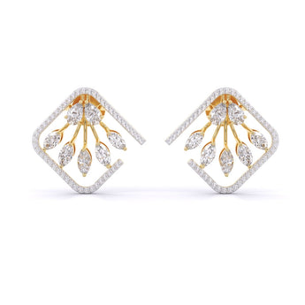 Ivana Jewels Earrings Yellow Gold / 14KT Fancy Diamonds Studs