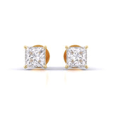 Ivana Jewels Earrings Yellow Gold / 14KT Fancy Princess Shape studs Earrings