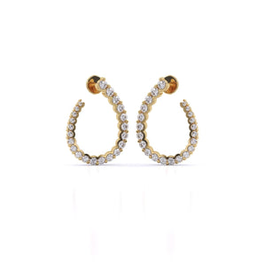 Ivana Jewels Earrings Yellow Gold / 14KT Huggie Hoop Earrings