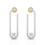 Ivana Jewels Earrings Yellow Gold / 14KT Move Addiction Pave Earring