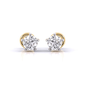 Ivana Jewels Earrings Yellow Gold / 14KT Solitaire Studs Earring For Her