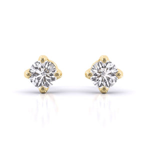 Ivana Jewels Earrings Yellow Gold / 14KT Solitaire Studs Earrings