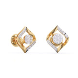 Ivana Jewels Earrings Yellow Gold / 14KT Sparkling Lab Grown Diamond Earrings