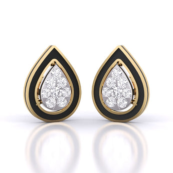 Ivana Jewels Earrings Yellow Gold / 14KT Tear Drop Stud Earrings