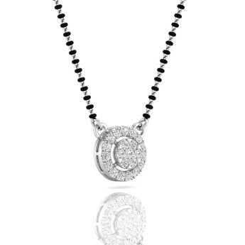 Ivana Jewels Mangal Sutra Circle Diamond Mangalsutra Pendant