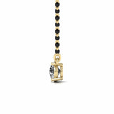 Ivana Jewels Mangal Sutra Single Solitaire 1.1 Carat Round Diamond Mangalsutra