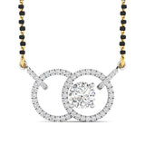 Ivana Jewels Mangal Sutra White Gold / 14KT Solitaire Mangalsutra