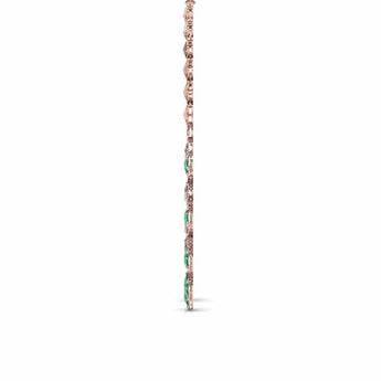Ivana Jewels Necklace Fancy Shape Diamonds & Round Shape Diamonds Necklace