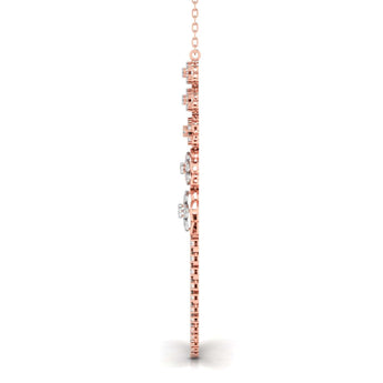 Ivana Jewels Necklace Layered Round Cut Diamonds Party Wear Necklace