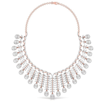 Ivana Jewels Necklace Rose Gold / 14KT Party Wear Necklace