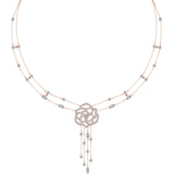 Ivana Jewels Necklace Rose Gold / 14KT Round Cut Diamonds Glamorous Necklace