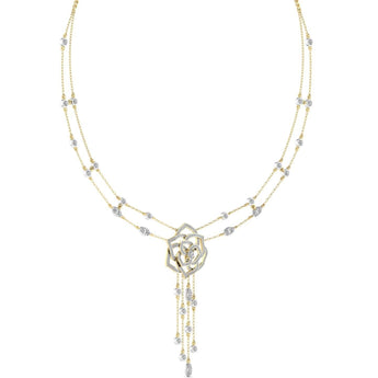 Ivana Jewels Necklace Round Cut Diamonds Glamorous Necklace