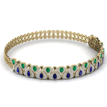Ivana Jewels Necklace Touch Of Luxury Diamonds & Gem Stone Necklace