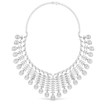 Ivana Jewels Necklace White Gold / 14KT Party Wear Necklace