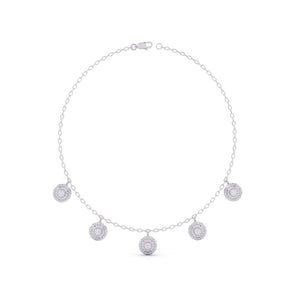 Ivana Jewels Necklace White Gold / 14KT Round-Laced Necklace