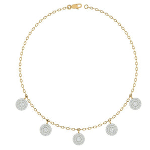 Ivana Jewels Necklace Yellow Gold / 14KT Round-Laced Necklace