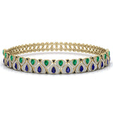 Ivana Jewels Necklace Yellow Gold / 14KT Touch Of Luxury Diamonds & Gem Stone Necklace